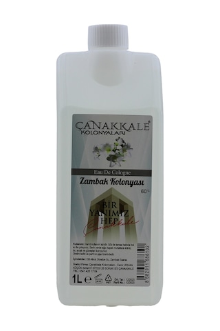 Çanakkale Kolonyaları Beyaz Zambak Kolonyası Bidon Korumalı Kapak - Yeni Model 1 L