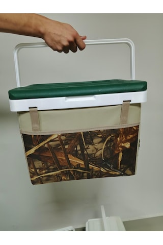 20 Lt Kumaş Kamuflaj Desen Buzluk Termos 1126 Cooler Box Çok Renkli