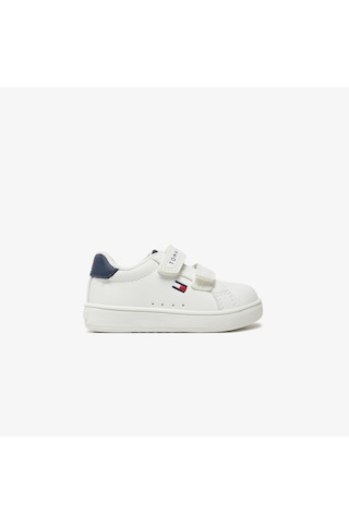 Tommy Hilfiger Flag Bebek Beyaz Sneaker T1x9-33836-1355x336 Beyaz