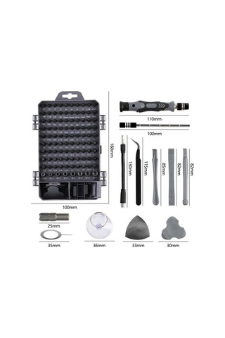 Tongxida 115 Parçalı Tamir Seti - Saat & Elektronik Cihazlar İçin