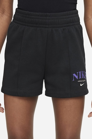 Nike Sportswear Girls Shorts Black Pamuklu Kız Çocuk Şortu Siyah Siyah