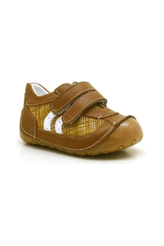 Hapshoe Hakiki Deri 4 Mevsim Bebek Ilk Adım Ayakkabı (264727939) Kahverengi - Sarı