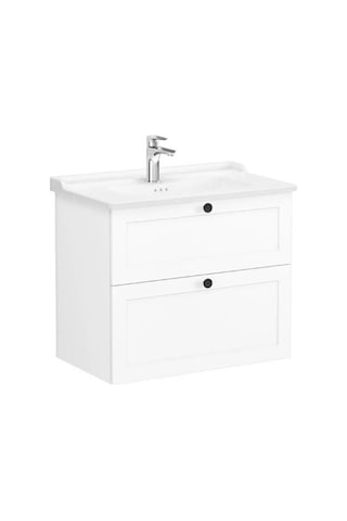 VitrA Root Classic İki Çekmeceli Lavabo Dolabı 80 Cm Beyaz 68869 Diğer
