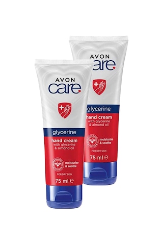 Avon Care Gliserin Ve Badem Yağı İçeren El Kremi 2 x 75 ML