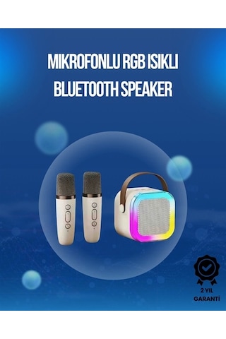 Bluetooth, Usb Ve Aux Girişli Çok Fonksiyonlu Karaoke Hoparlör