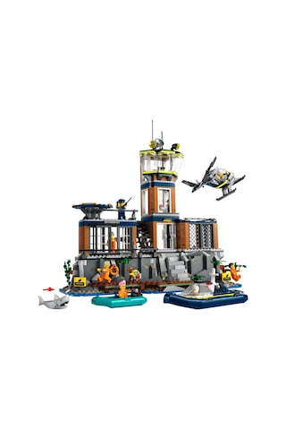 LEGO® City Polis Hapishane Adası 60419 7+ Yaratıcı Oyuncak Yapım Seti - 980 Parça