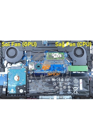 HP Uyumlu Omen 17-Bir Notebook Cpu Fanı