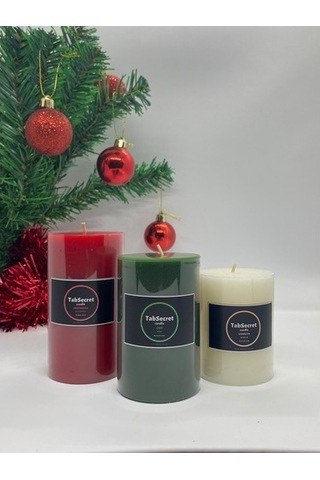 Tabsecret Candle Christmas Series Aromalı 3'Lü Mum Seti Tabsecret Candle Christmas Series Aromalı 3'Lü Mum Seti