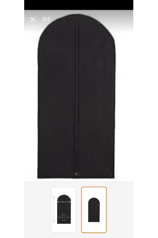 ABİYE ELBİSE KILIFI 10 ADET FERMUARLI GAMBOÇ Siyah