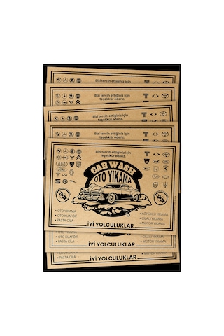 Kraft 35 x 50 CM Oto Paspas Kağıdı 100 Adet