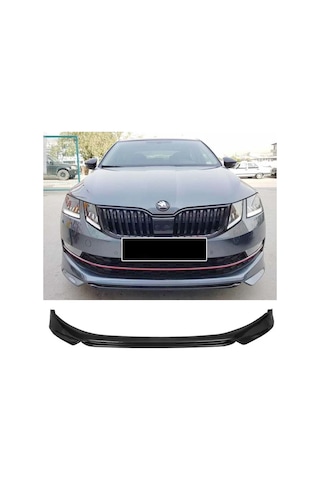 Skoda Octavia 3 Abt Ön Ek Karlık Abs Plastik Mat Siyah 2018 2019 2020 Makyajlı Kasa