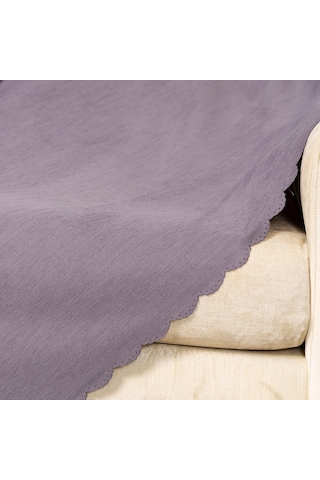 Antrasit FümeDokuma Kadife Şönil Düz Kumaş Çift Taraflı Koltuk Şa