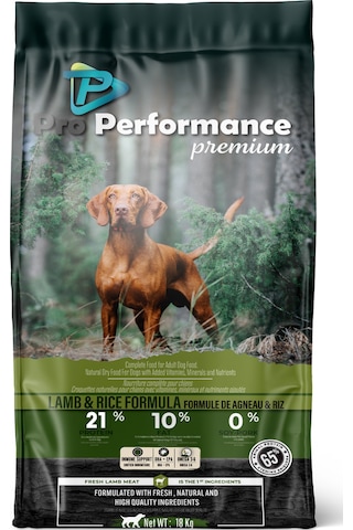 Pro Performance Premium Kuzu Etli Ve Pirinçli Yetişkin Köpek Maması 18 KG