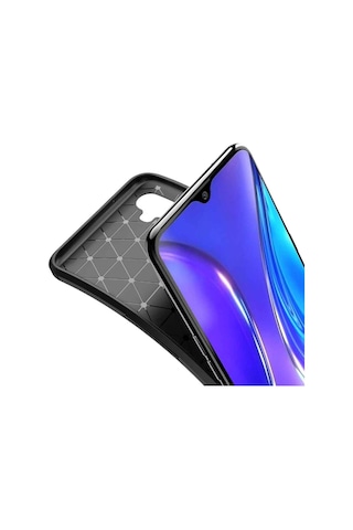 Realme Xt Karbon Desenli Negro Silikon Kılıf