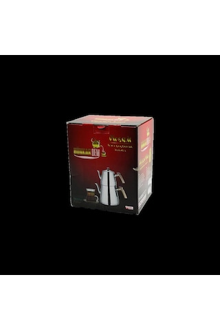 Mini Çelik Çaydanlık Seti 0. 9l + 1. 5l Kendinden Süzgeçli Reknli