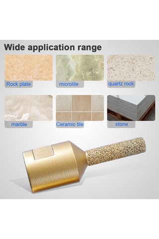 Xiyyadms M14 Uçlu El Fırçası İçin Elmas Telli İşi, Mermer Ve Kuvars Taşları İçin Kenar Düzenleme Aracı, 12mm Çap