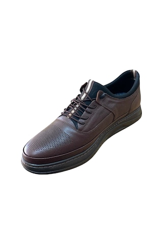 Castle Black 42554 Erkek Hakiki Deri Casual Ayakkabı Kahve Siyah