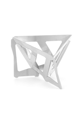 Qingmipy Kampanya Dışarıda Çelik Filtre Kahve Kaşığı, Kolay Montajlı, Hafif Ve Taşınabilir, Kahve Filtreleme Aleti Gümüş