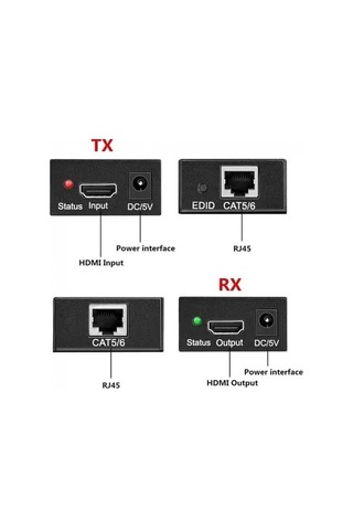 Hdmı 4k 120m Extender Alıcı -verici Transmitter Receiver Hdmı Genişletici