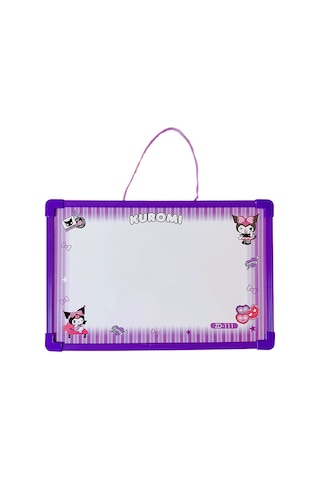 Snapbuy Sanrio Temalı, Kuromi Seçenekli Çift Taraflı Silinebilir Mıknatıslı Yazı Tahtası 30x20cm Mor