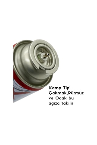 1 Adet Kamp Gazı Kartuşu 227 Gr Portatif Ocak Ve Pürmüz Yedeği Bütan Propan Karışımlı Kamp Ocağı Tüp Turuncu Turuncu