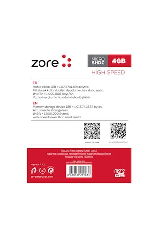 Lexroo Micro Sd Hafıza Kartı 4gb