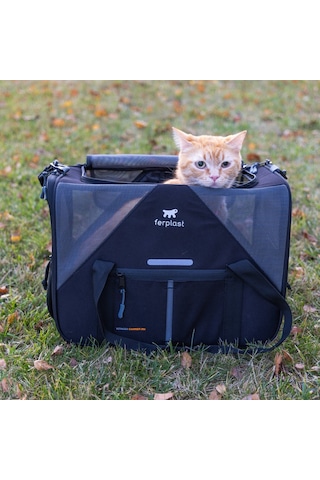 Ferplast Voyager 450 Kedi Ve Köpek Kumaş Taşıma Çantası Siyah