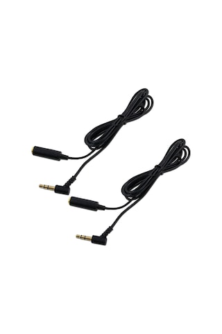 Konesam Bose On Ear Oe Kulaklık İçin 2 Adet 3.5mm Ses Uzatma Kablosu 1.2m, Siyah - Yedek/değiştirme
