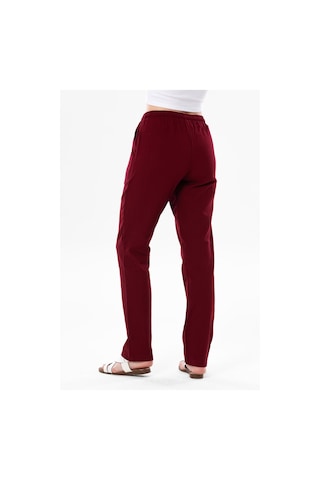 Eliş Şile Bezi Şile Bezi Çift Cepli Unisex Yazlık Pantolon Bordo Brd-bordo Bordo