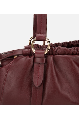 Hotiç Kadın Deri Bordo Yumuşak Dokulu Bowling Omuz Çantası 03cah316710a780 03cah316710a780 Bordo
