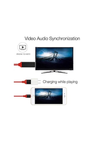4308 Lightning Hdmi Çevirici Dönüştürücü Tv Kablosu