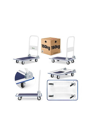 Profesyonel Katlanabilir Paket Ve Koli Taşıma Arabası 150 Kg