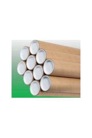 Postüp Kapaklı Silindir Kutu 5 X 36 Cm Karton Rulo Tüp Poster, Afiş, Harita Kutusu 1 Adet Diğer