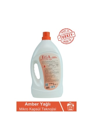 Ega Kimya Aktif Kapsül Teknolojili Amber Çamaşır Yumuşatıcısı 4100 ML