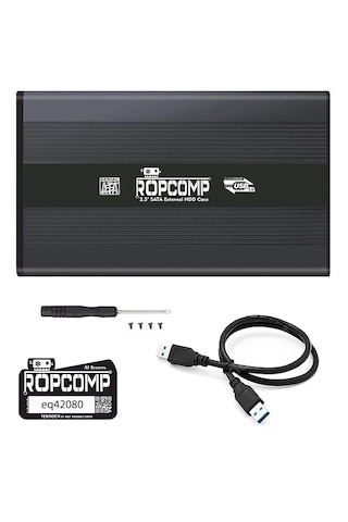 Ropcomp 2.5" Usb 3.0 Sata Harici Harddisk Kutusu Metal