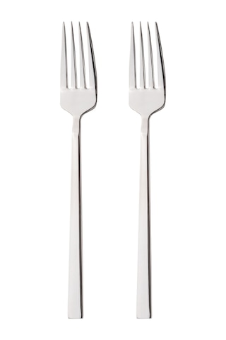 Mudo Home New Premıum Steel 2'li Yemek Çatalı Gümüş