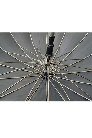 16 Çelik Telli Premium Lüx Erkek Protokol Ahşap Saplı Baston Şems Siyah