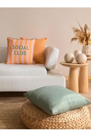 Citrus Lounge 3'lü Kırlent Kılıf Seti Turuncu