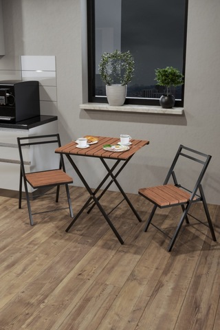 Ege Bistro Takım , Mutfak Masa Takımı , Bahçe Masa Takımı 2124 Ahşap
