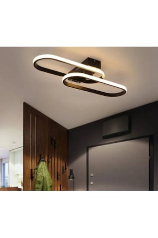 Zzez Siyah Renk Modern Tasarım Cafe - Salon - Mutfak - Hol - Yatak Odası Beyaz Led Avize Siyah Zzez Siyah Renk Modern Tasarım Cafe - Salon - Mutfak - Hol - Yatak Odası Beyaz Led Avize Siyah