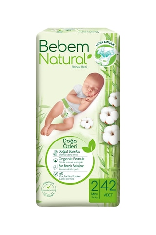 Bebem Natural Bebek Bezi 2 Numara Mini Jumbo Ekstra Paket 336 Adet