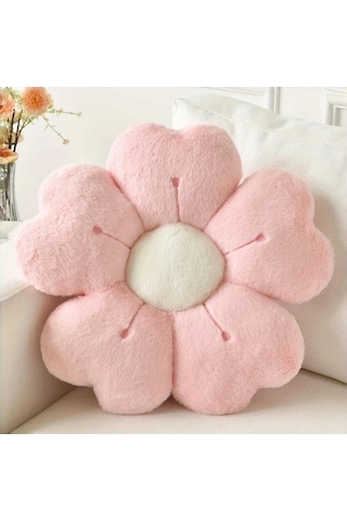 Trendooze Yumuşak Papatya Yastığı 11.81 İnç Beyaz, Sunshine022 Yatak Kanesi İçin Dekoratif Beyaz Beyaz