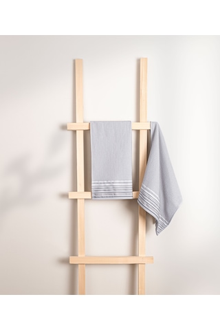Koza Home Limira 2li Gri Yüz Çeyiz Havlusu 50x90 2247 Gri
