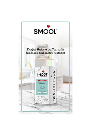 Smool 3 X 1000 G. Ingiliz Karbonatı 3x1000 Gr Içilebilir Katkısız Yenilebilir Gıda Tipi Food Grade
