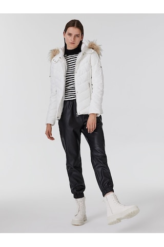 LOFT Regular Fit Kadın Mont Lf2030687 Q1.v1 Beyaz