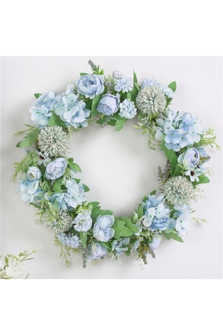 Wezone Yapay Çiçek Çelengi - Dış Mekan Dekorasyonu İçin Dayanıklı Ve Şık