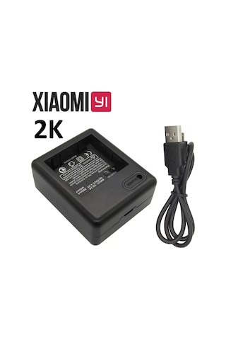 Xiaomi Yi 2k Aksiyon Kamera Bataryası için Çift Pil Şarj Cihazı Çok Renkli