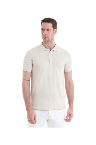 Hatemoğlu 3536etc22c02 Regular Fit Pamuk Polo Yaka Erkek Tişört Bej