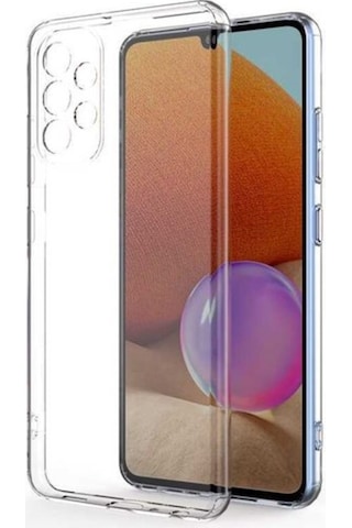 Samsung Galaxy A32 4G Uyumlu Kamera Korumalı 3D Şeffaf Silikon Kılıf 544639497