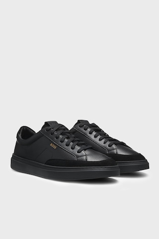 Boss Süet Detaylı Sneaker Ayakkabı Erkek Ayakkabı 50568536 005 Siyah